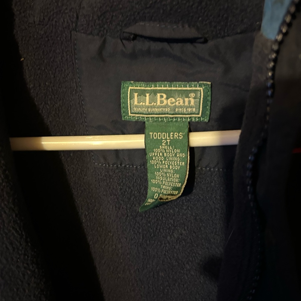 L.L. Bean Navy and Sky Blue Snowsuit - Picture 3 of 3
